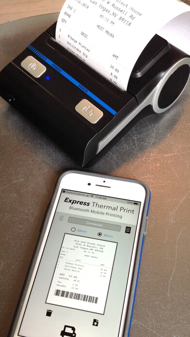 Emulate iPhone app Express Thermal Print using MyAndroid