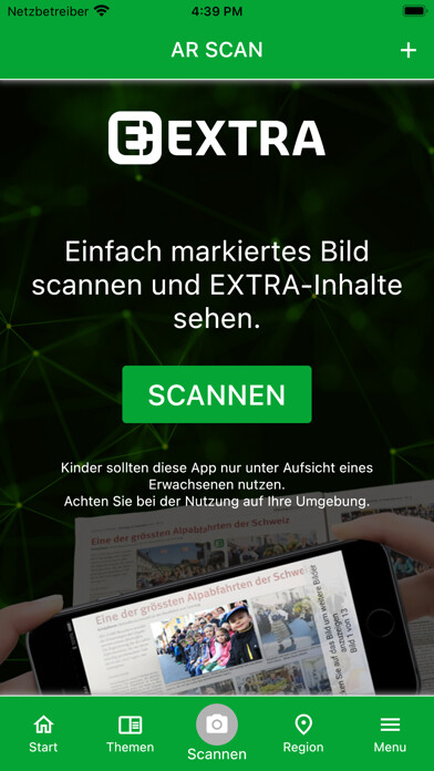 Emulate iPhone app EXTRA - Entlebucher Medienhaus using MyAndroid