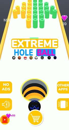 Run android online APK Extreme Hole Ball from MyAndroid or emulate Extreme Hole Ball using MyAndroid