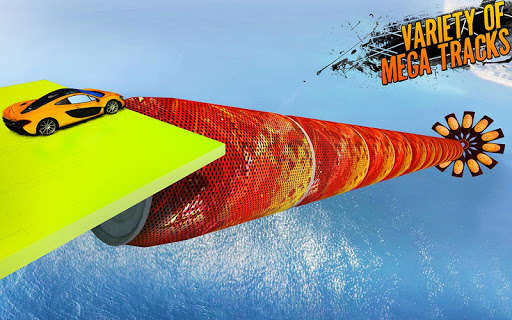 Emulate Android APK Extreme Mega Ramp Car Stunts : Impossible Tracks