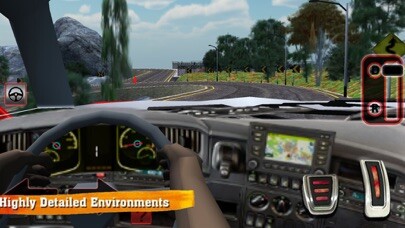 Emulate iPhone app Extreme Offroad Car Driving using MyAndroid