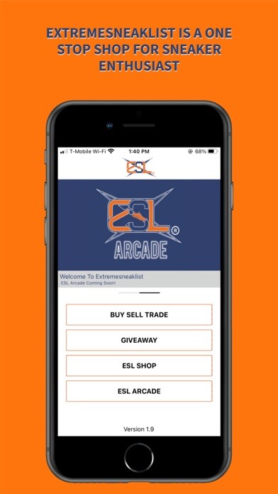 Emulate iPhone app ExtremeSneakList Shop Sneakers using MyAndroid