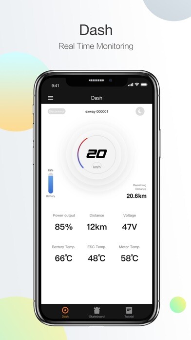 Emulate iPhone app Exwayboard, a smarter E-board using MyAndroid Emulate iPhone app Exwayboard, a smarter E-board using MyAndroid