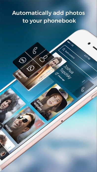 Emulate iPhone app Eyecon Phone + Reverse Lookup using MyAndroid