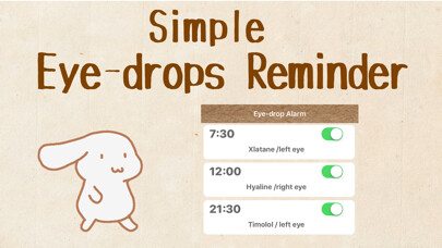 Emulate iPhone app Eye-Drops Reminder using MyAndroid Emulate iPhone app Eye-Drops Reminder using MyAndroid