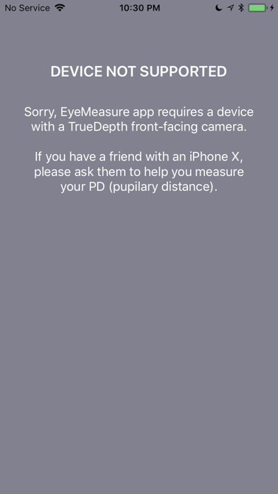 Emulate iPhone app EyeMeasure using MyAndroid