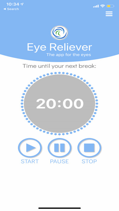 Emulate iPhone app Eye Reliever using MyAndroid