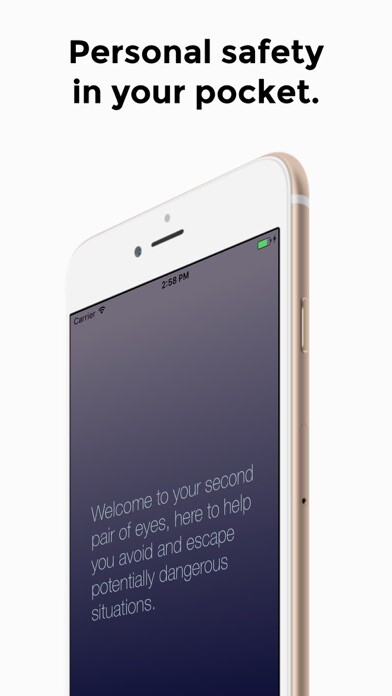Emulate iPhone app Eyes - Personal Safety & Streamlined Communication using MyAndroid