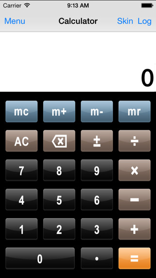 Emulate iPhone app EZ Calculators using MyAndroid