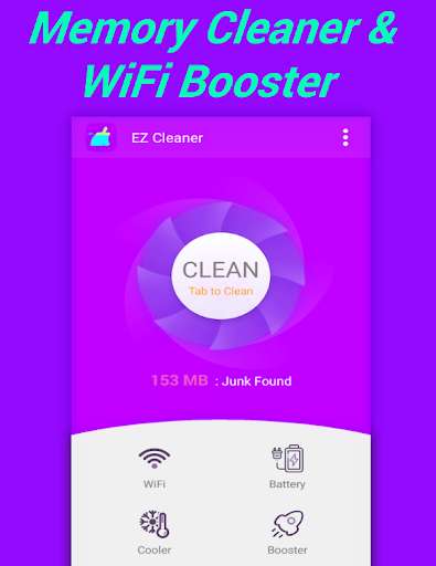 Run android online APK EZ Cleaner: Memory Cleaner, WiFi Booster, Optimize from MyAndroid or emulate EZ Cleaner: Memory Cleaner, WiFi Booster, Optimize using MyAndroid