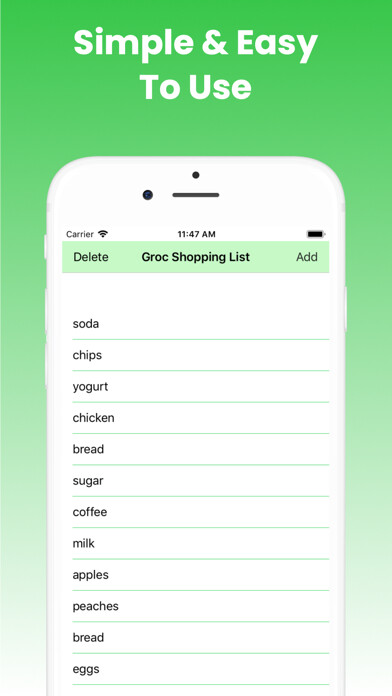 Emulate iPhone app EZ Grocery List IQ App using MyAndroid Emulate iPhone app EZ Grocery List IQ App using MyAndroid