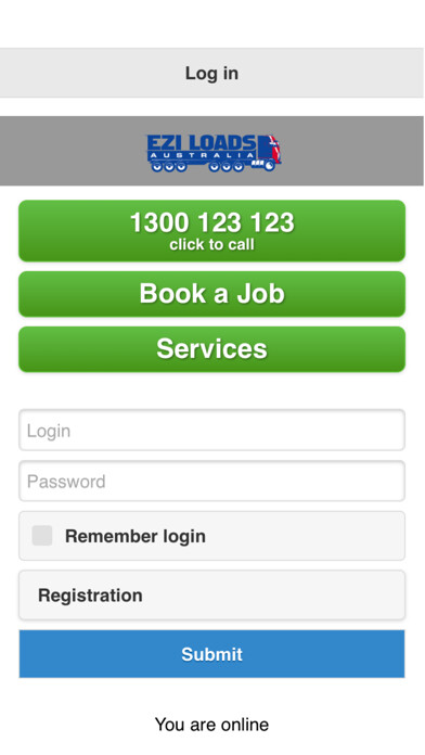 Emulate iPhone app Ezi Loads Australia using MyAndroid