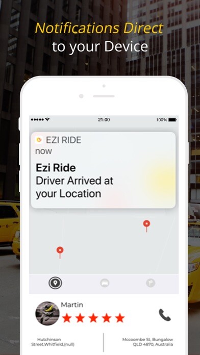 Emulate iPhone app Ezi Ride (Driver) using MyAndroid