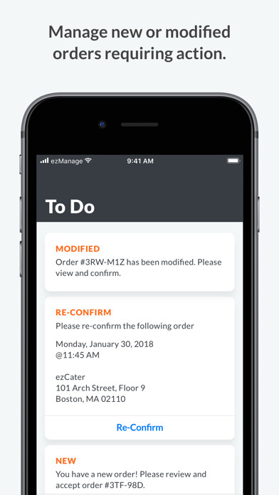 Emulate iPhone app ezManage - Catering Management using MyAndroid Emulate iPhone app ezManage - Catering Management using MyAndroid