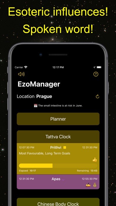 Emulate iPhone app EzoManager – esoteric planner using MyAndroid Emulate iPhone app EzoManager – esoteric planner using MyAndroid