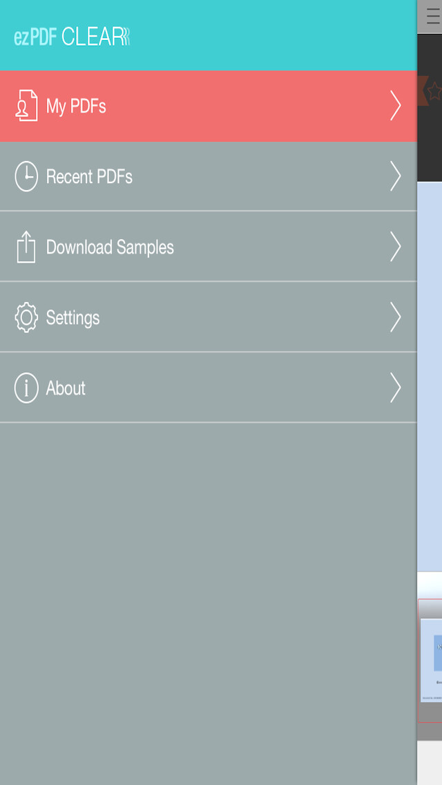 Emulate iPhone app ezPDF CLEAR: Digital Textbook & Workbook using MyAndroid