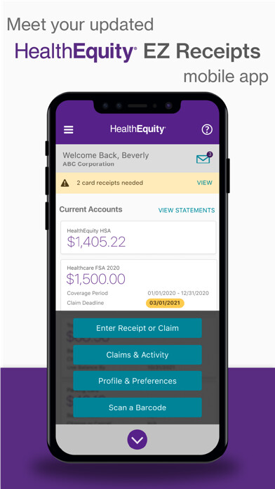 Emulate iPhone app EZ Receipts using MyAndroid