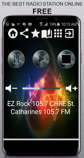 Run android online APK EZ Rock 105.7 CHRE St. Catharines 105.7 FM CA App from MyAndroid or emulate EZ Rock 105.7 CHRE St. Catharines 105.7 FM CA App using MyAndroid