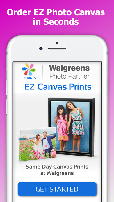 Emulate iPhone app EZ Same Day Canvas Photo Print using MyAndroid Emulate iPhone app EZ Same Day Canvas Photo Print using MyAndroid