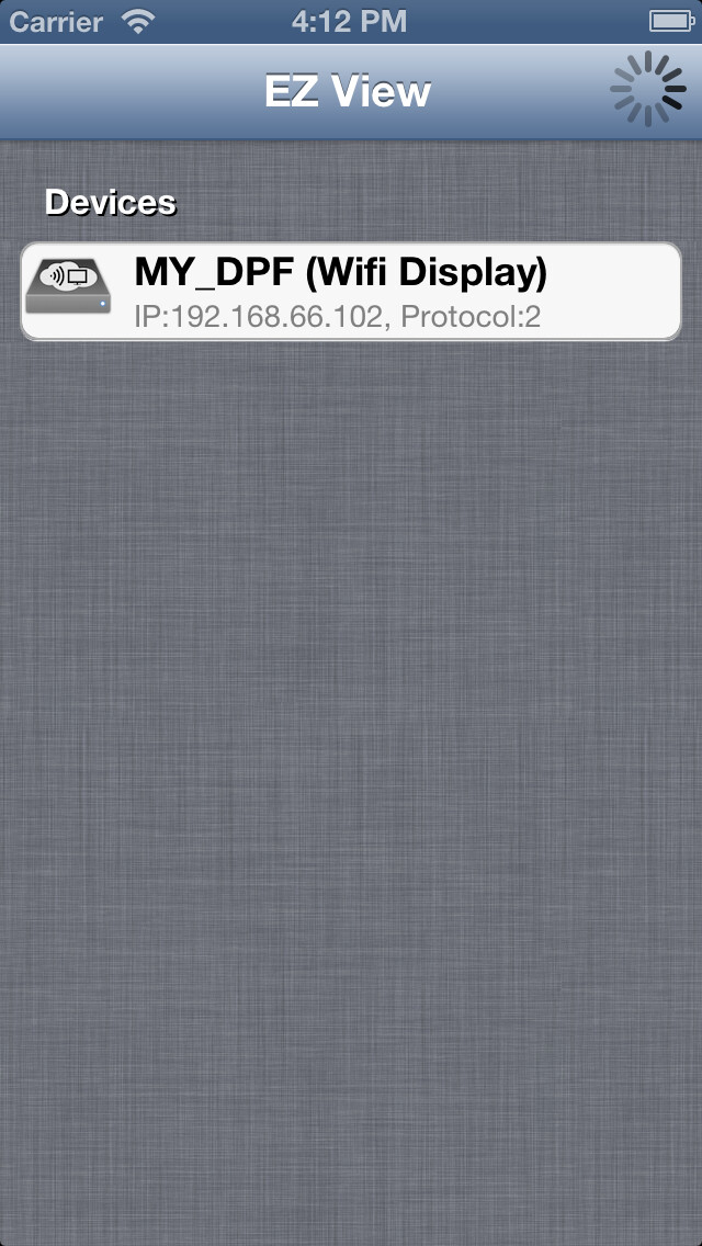 Emulate iPhone app EZ-View using MyAndroid