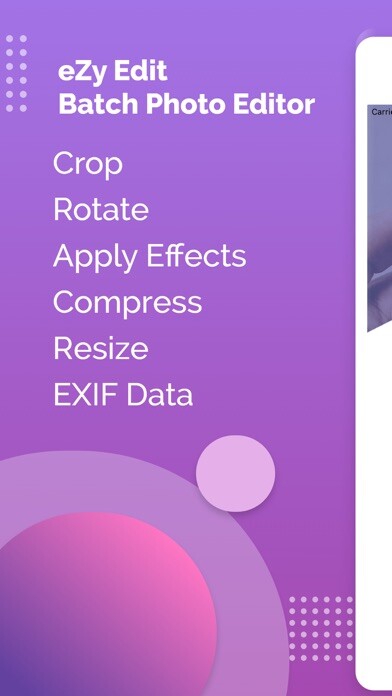 Emulate iPhone app eZy Edit: Batch Photo Editor using MyAndroid