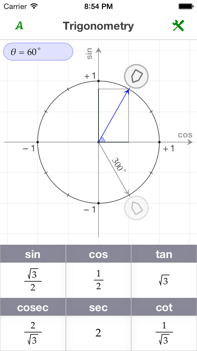 Emulate iPhone app Ezy Trigonometry using MyAndroid Emulate iPhone app Ezy Trigonometry using MyAndroid