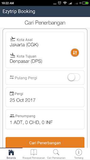 Run android online APK Ezytrip Booking Mobile from MyAndroid or emulate Ezytrip Booking Mobile using MyAndroid