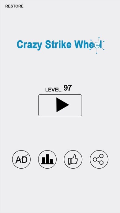 Emulate iPhone app fa aa : Crazy Strike Wheel And Balls The Circle Game using MyAndroid
