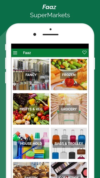 Emulate iPhone app Faaz SuperMarkets using MyAndroid