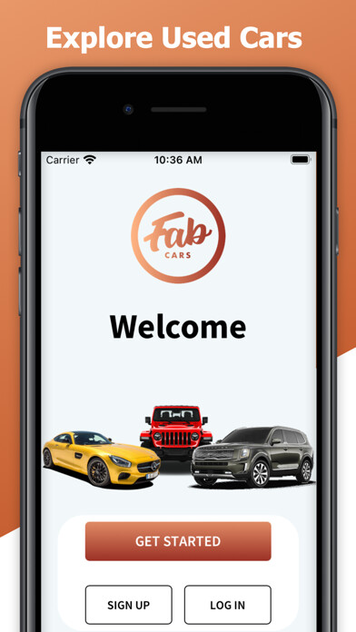 Emulate iPhone app Fab Cars - Buy & Sell Cars using MyAndroid