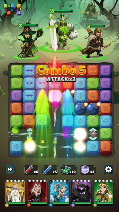 Emulate iPhone app Fable Wars: Puzzle RPG using MyAndroid