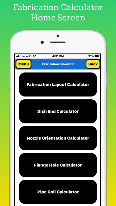 Emulate iPhone app Fabrication Calculator using MyAndroid Emulate iPhone app Fabrication Calculator using MyAndroid