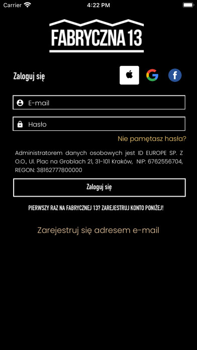 Emulate iPhone app Fabryczna 13 using MyAndroid