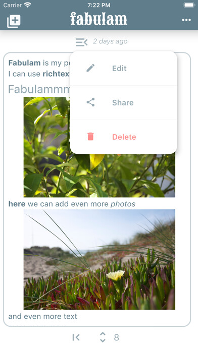 Emulate iPhone app Fabulam - Personal Diary using MyAndroid Emulate iPhone app Fabulam - Personal Diary using MyAndroid