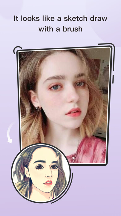 Emulate iPhone app Face2Cartoon Caricature Maker using MyAndroid