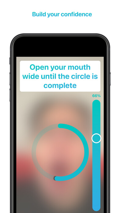 Emulate iPhone app face2face - Facial Exercises using MyAndroid
