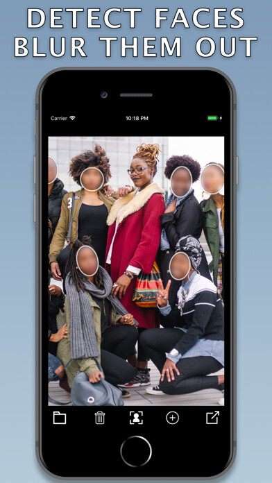 Emulate iPhone app FaceBlur photo editor using MyAndroid