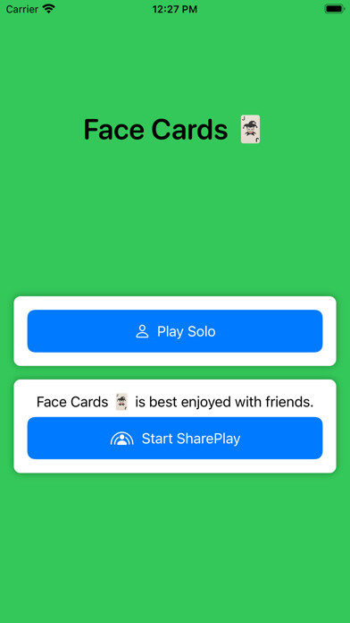 Emulate iPhone app Face Cards using MyAndroid