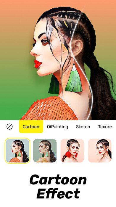 Emulate iPhone app Face Cartoon App - Facetoon using MyAndroid