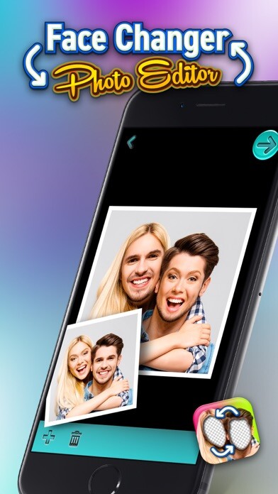 Emulate iPhone app Face Changer Photo Editor – Make Cool MontageS with Funny Effects using MyAndroid