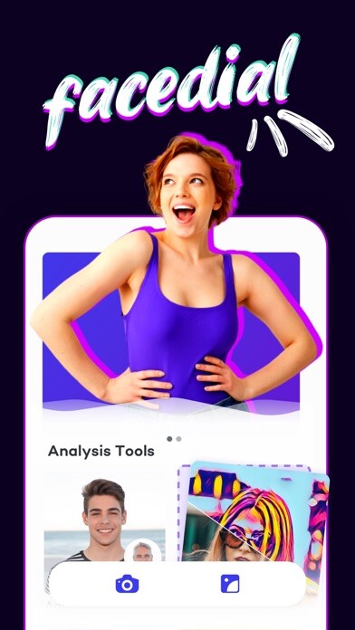 Emulate iPhone app Facedial - Aging & Effects using MyAndroid