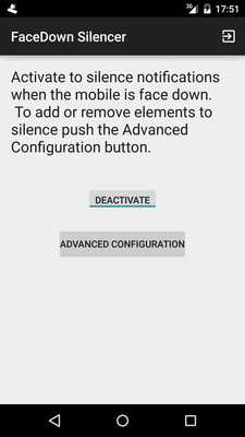 Emulate Android APK FaceDown Silencer