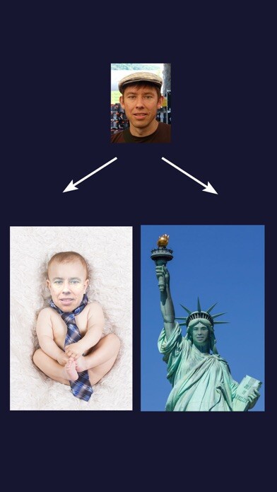 Emulate iPhone app FaceGo: Face Changer & Morpher using MyAndroid