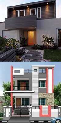 Emulate Android APK face house front elevation design
