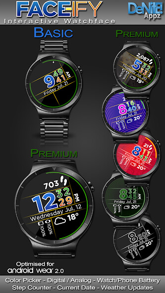 Run android online APK FACE-ify HD Watch Face from MyAndroid or emulate FACE-ify HD Watch Face using MyAndroid