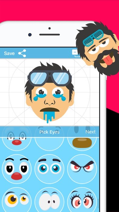 Emulate iPhone app Face Moji Creator using MyAndroid