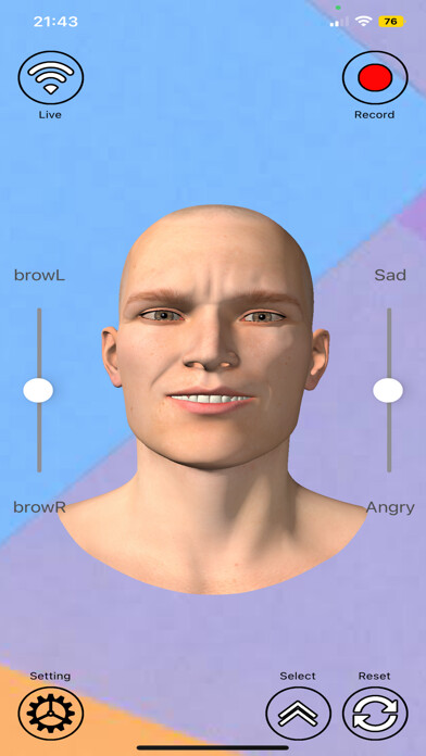 Emulate iPhone app FACEMOTION3D using MyAndroid Emulate iPhone app FACEMOTION3D using MyAndroid