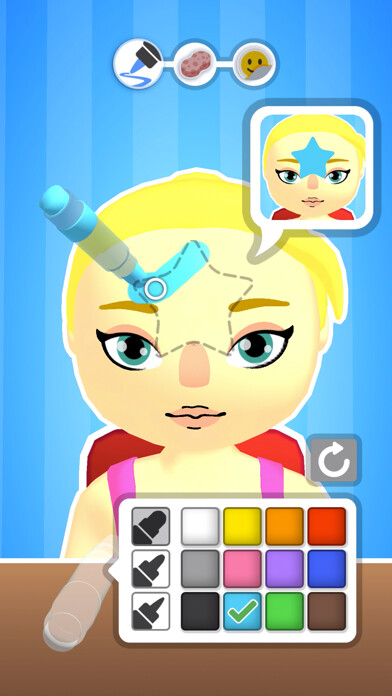 Emulate iPhone app Face Paint 3D using MyAndroid