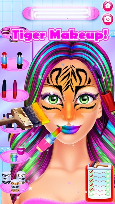 Emulate iPhone app Face Paint Party Makeup Salon using MyAndroid Emulate iPhone app Face Paint Party Makeup Salon using MyAndroid