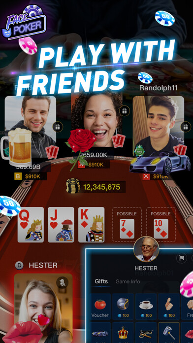 Emulate iPhone app Face Poker - Live Texas Holdem using MyAndroid Emulate iPhone app Face Poker - Live Texas Holdem using MyAndroid